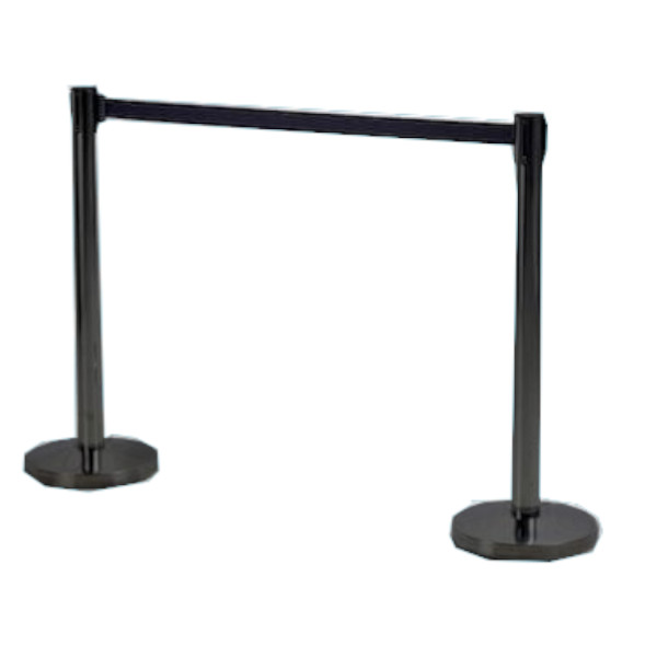 Tensa Barrier black with black post
